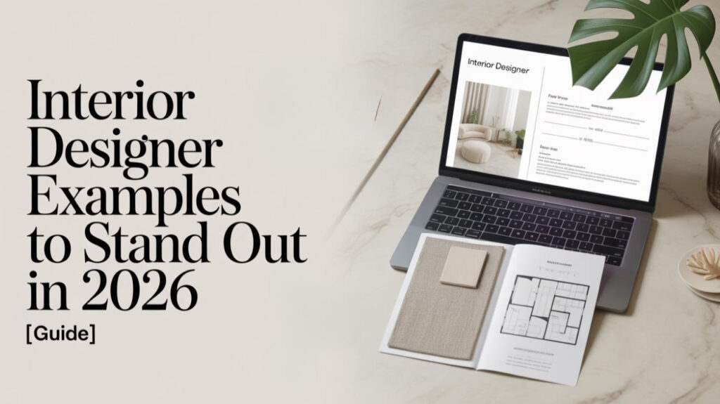  Interior Designer  Resume Examples to Stand Out in 2026 [Guide, Skills & More]