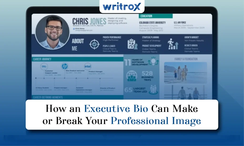 how an executive bio can make or break your professional image