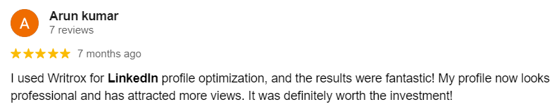 linkedin testimonial