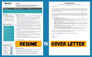 resume vs cover letter differences