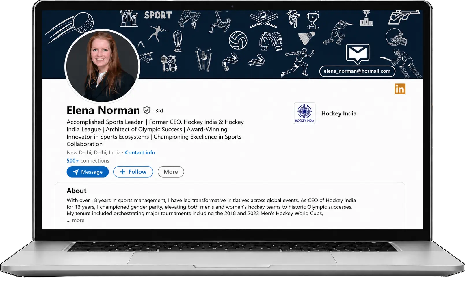 eleena norman linkedin profile optimized by writrox