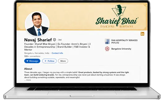 neeraj sharief linkedin profile optimized by writrox