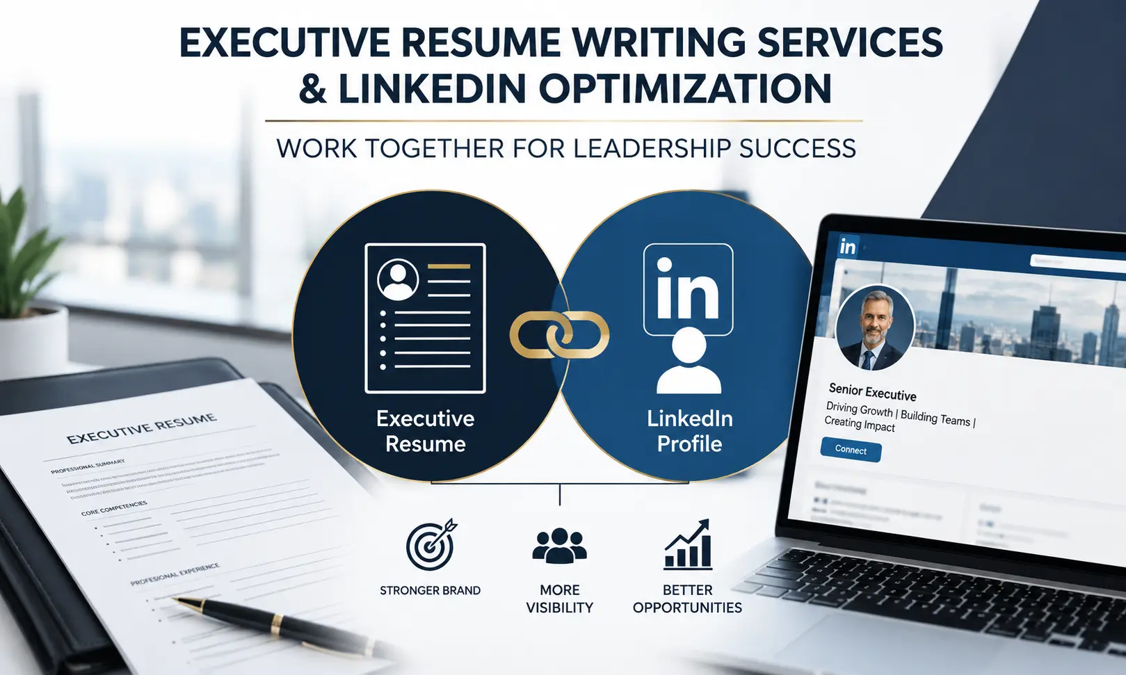resume writing services and linkedIn optimization work together