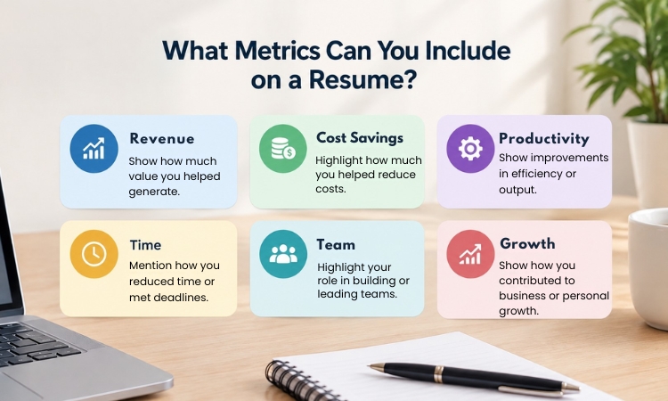 what metrics can you include on a resume