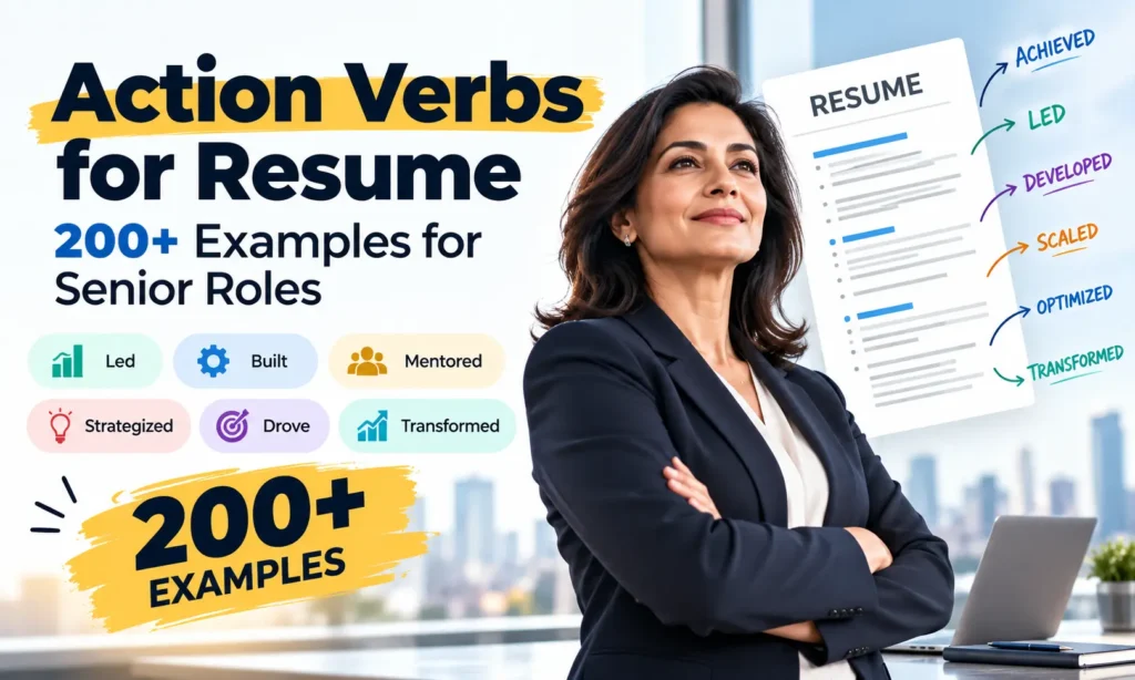 action verbs for senior resumes